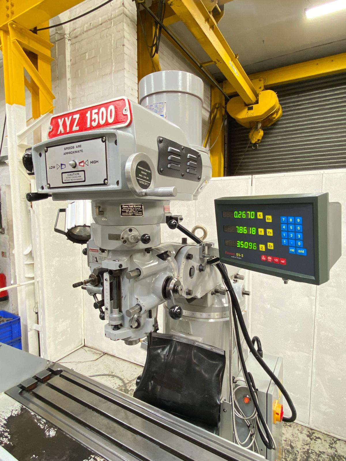 
                  
                    XYZ 1500 Turret Milling Machine Ex College
                  
                