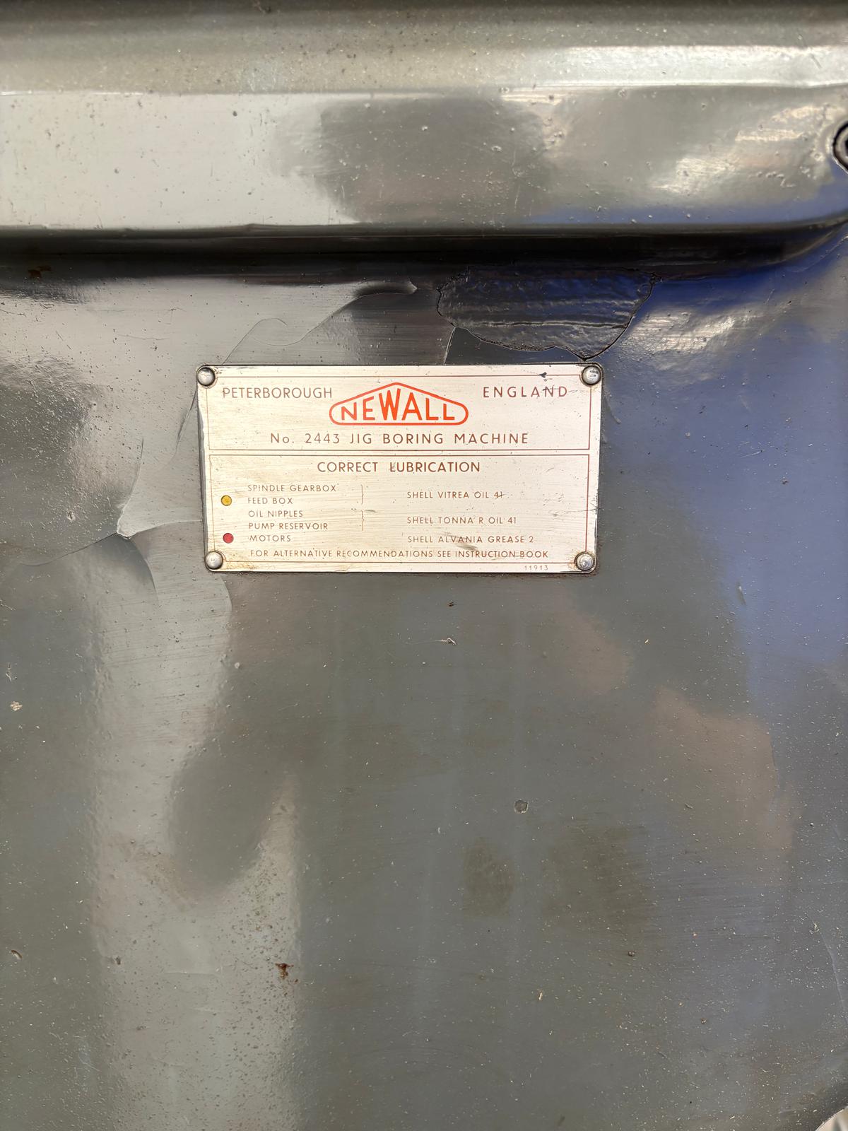 
                  
                    Newall 2443 Vertical Jig Boring Machine
                  
                