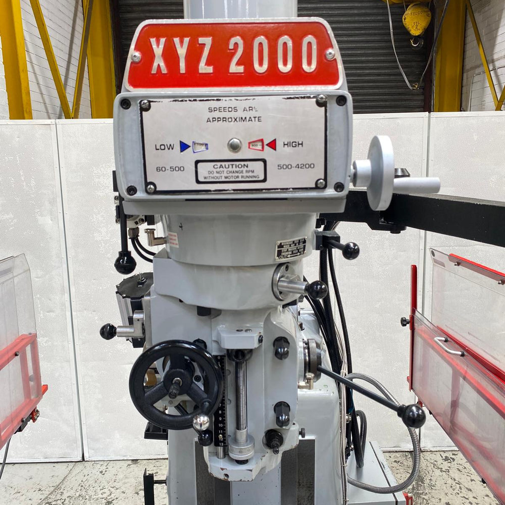 XYZ 2000 Turret Milling Machine (2015) – JetMachinery