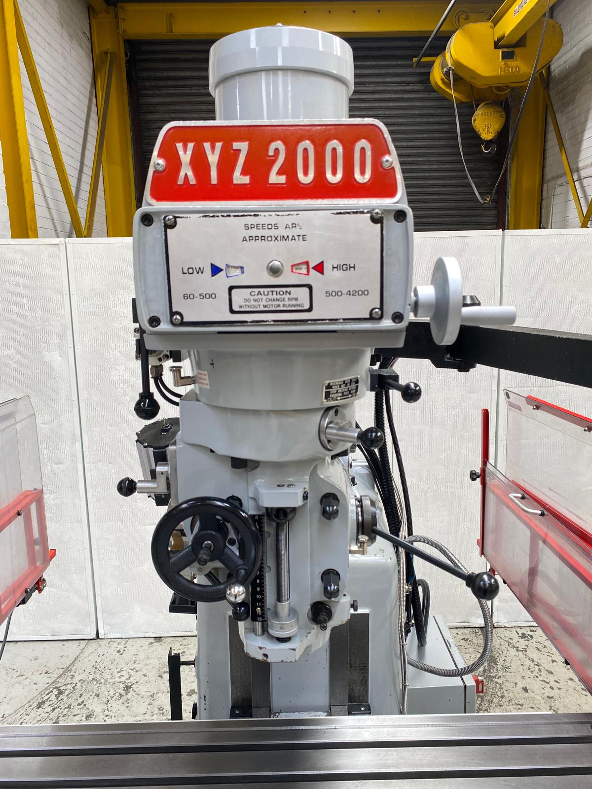 
                  
                    XYZ 2000 Turret Milling Machine (2015)
                  
                