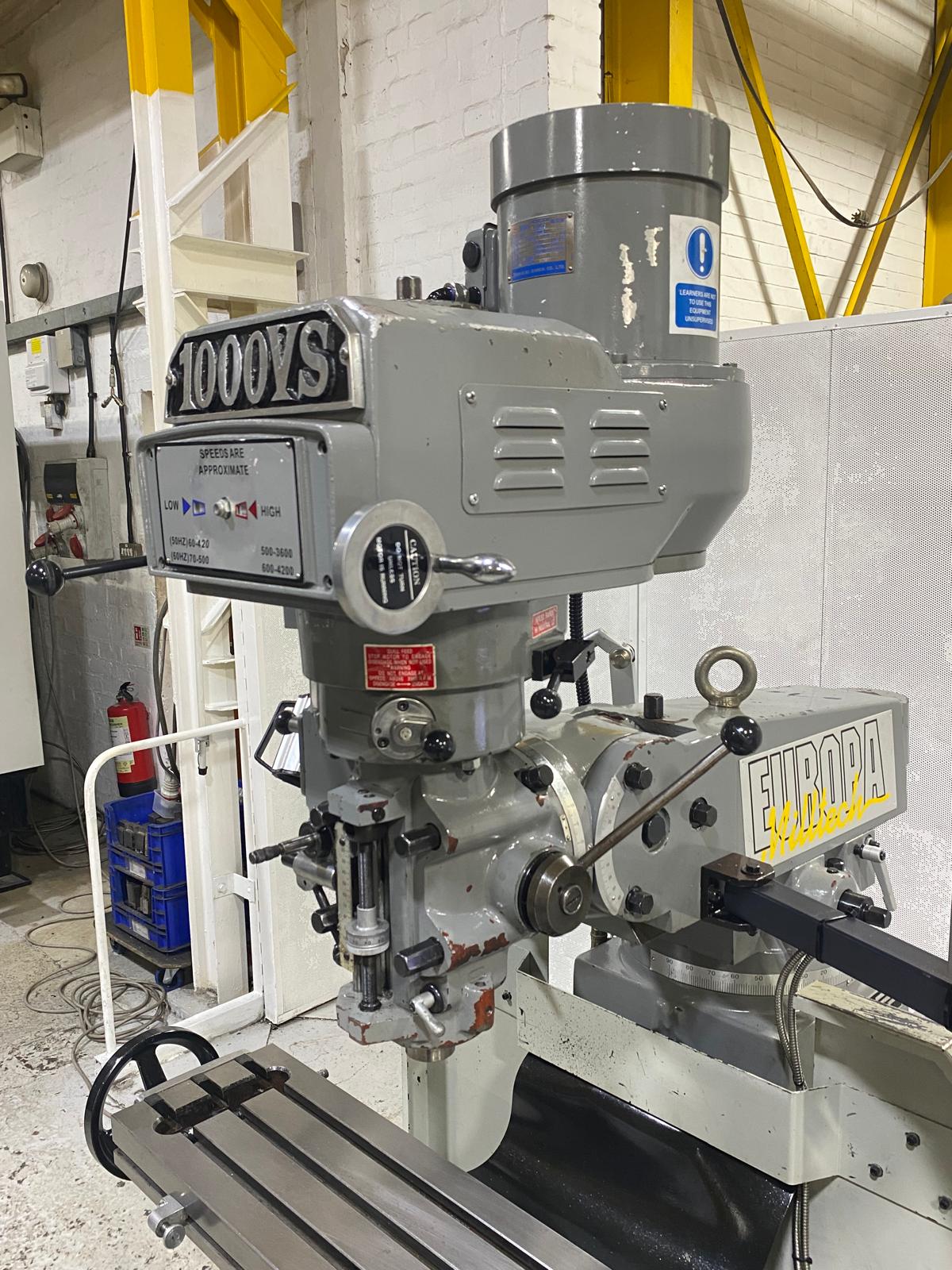 
                  
                    Europa Mill Tech 1000VS Turret Milling Machine
                  
                