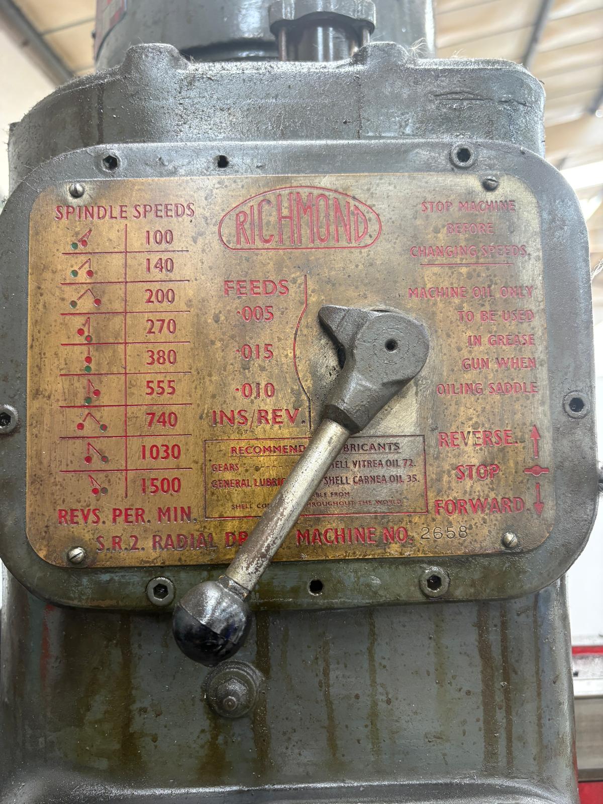 
                  
                    Richmond SR2 Radial Arm Drilling Machine
                  
                