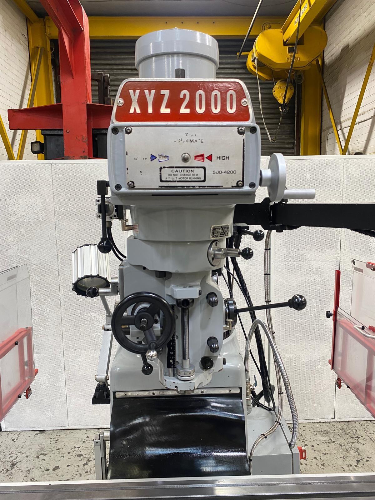 
                  
                    XYZ 2000 Turret Milling Machine (2017)
                  
                