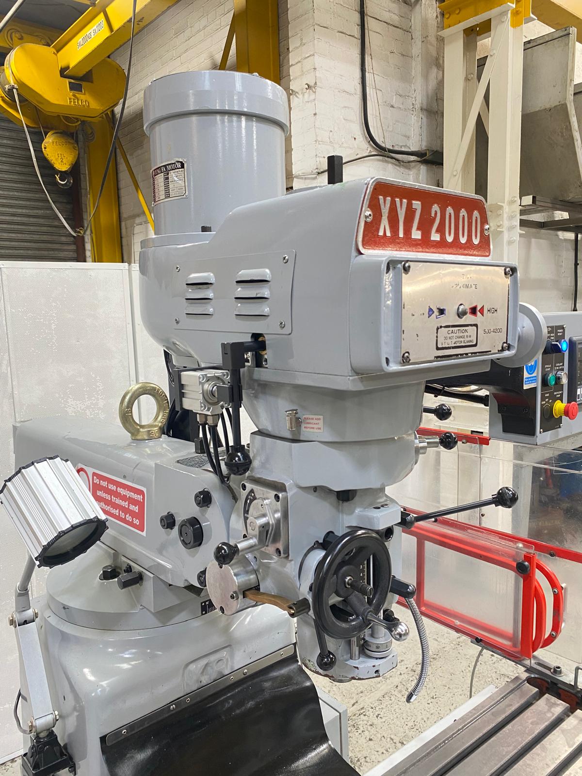 
                  
                    XYZ 2000 Turret Milling Machine (2017)
                  
                