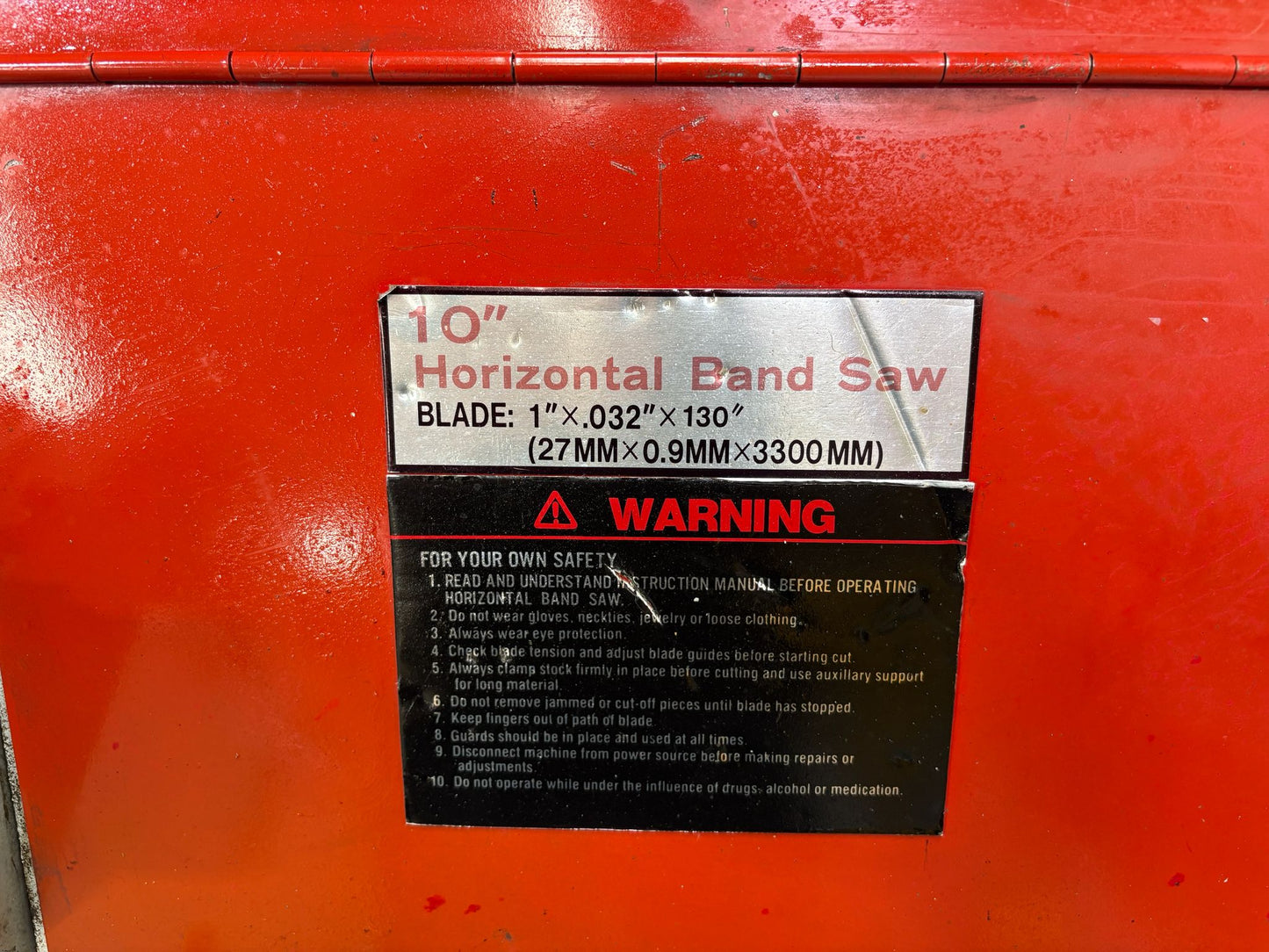 
                  
                    XYZ UE-250A Horizontal Bandsaw (2003)
                  
                