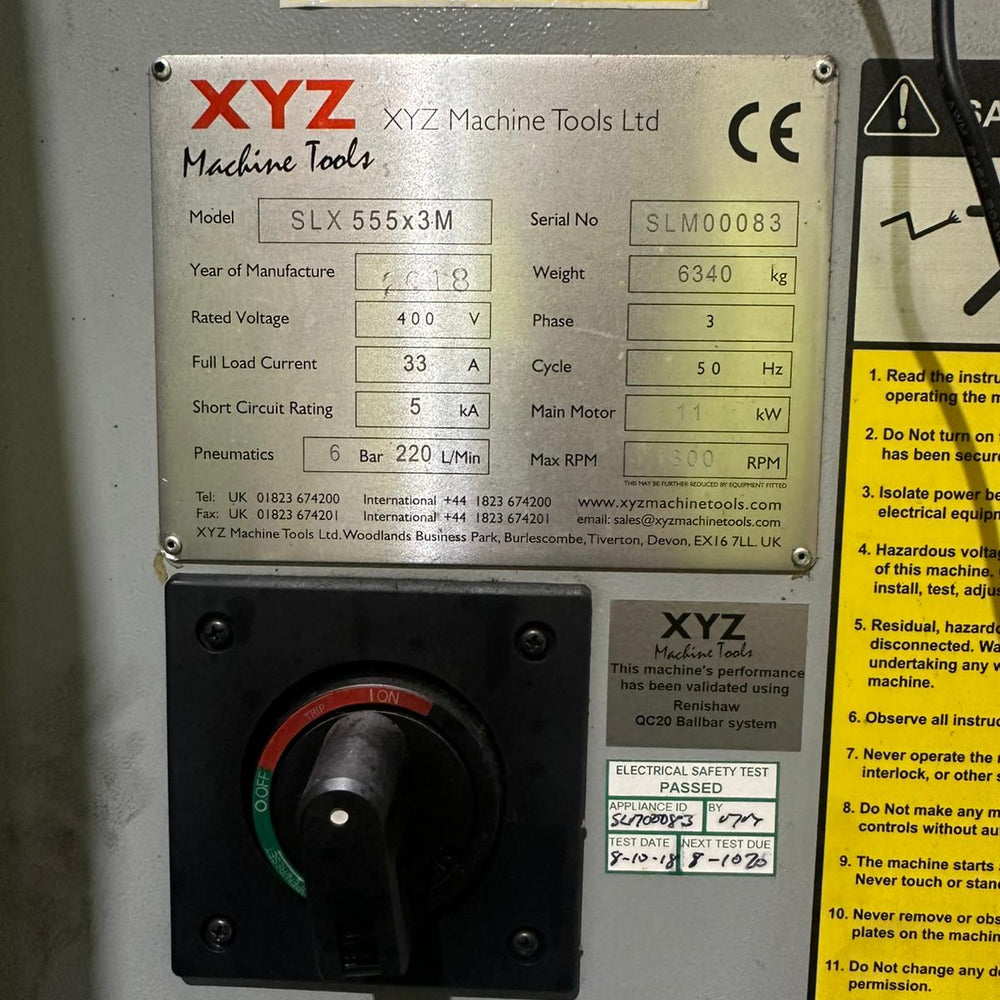 
                  
                    XYZ Proturn SLX555 ProtoTRAK Control Gap Bed Centre Lathe POA
                  
                