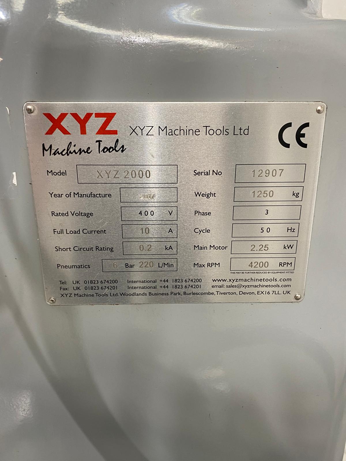 
                  
                    XYZ 2000 Turret Milling Machine (2017)
                  
                