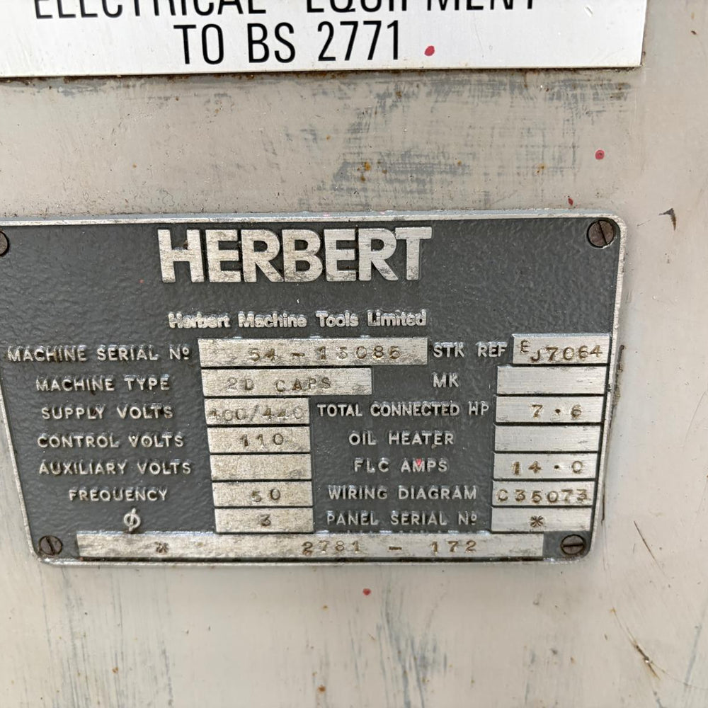 
                  
                    Herbert 2D Capstan Lathe
                  
                