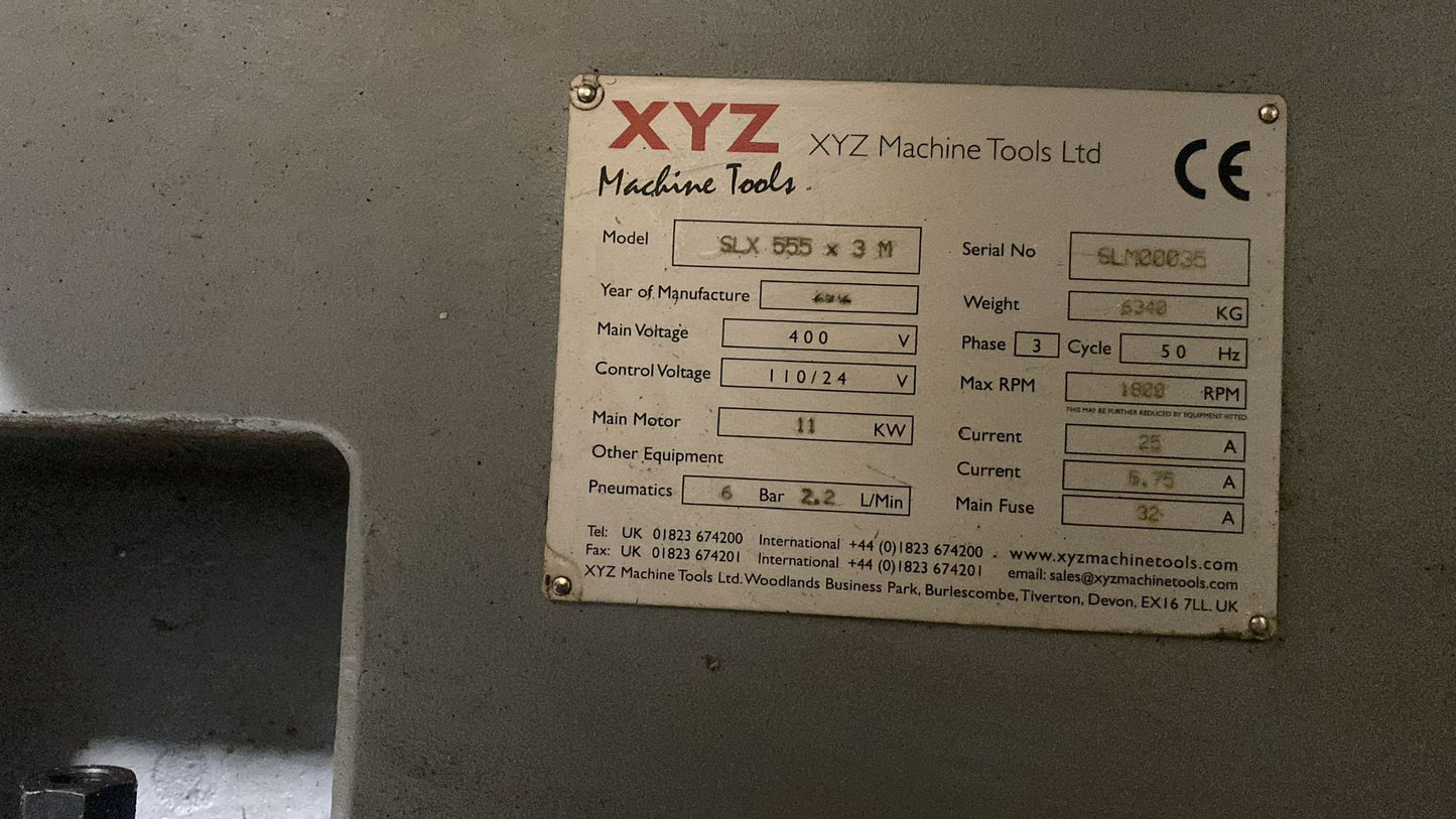 
                  
                    XYZ SLX555 x 3m ProtoTRAK Control Gap Bed Centre Lathe *POA*
                  
                