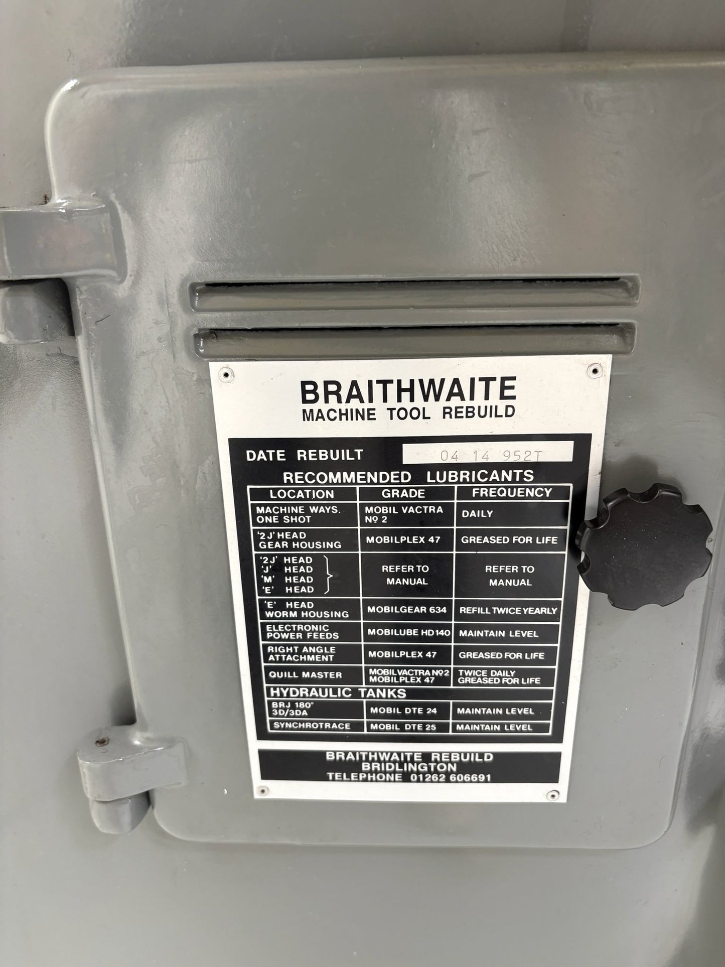 
                  
                    Bridgeport BRJ Turret Milling Machine (On Ballscrews) Rebuilt by Braithwaite 2014
                  
                
