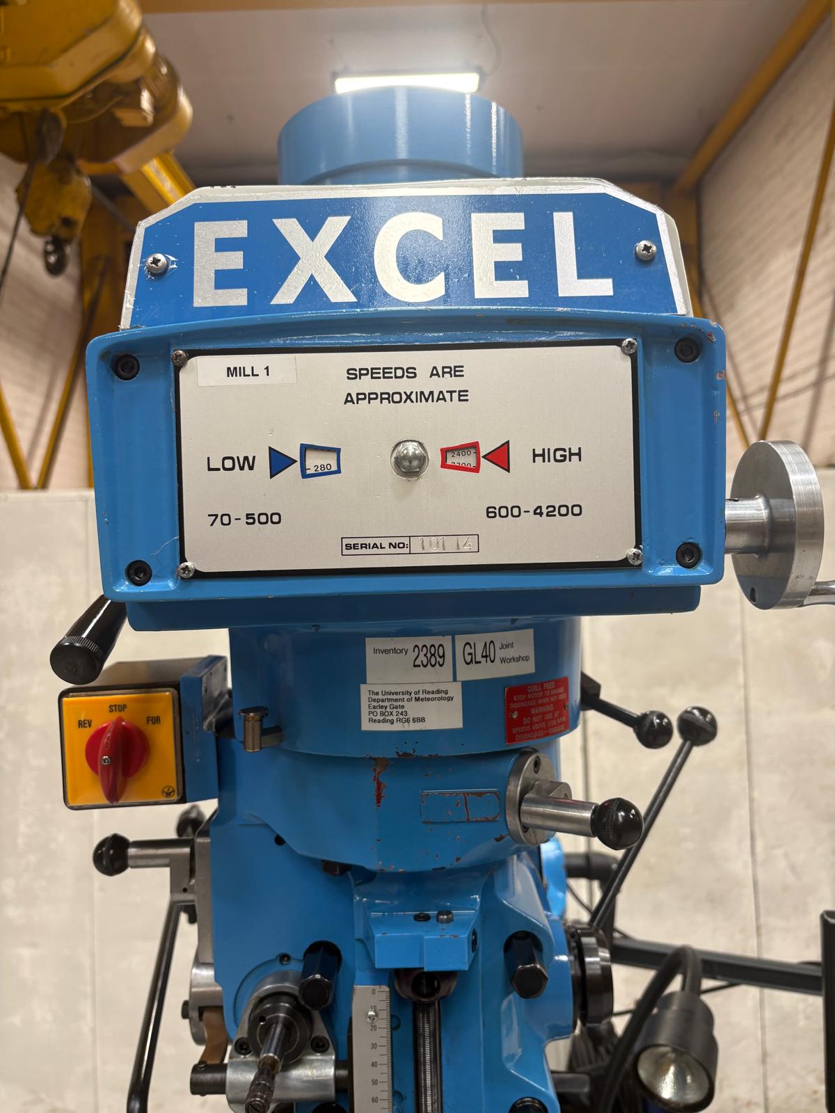 
                  
                    Excel 2VS Turret Milling Machine
                  
                