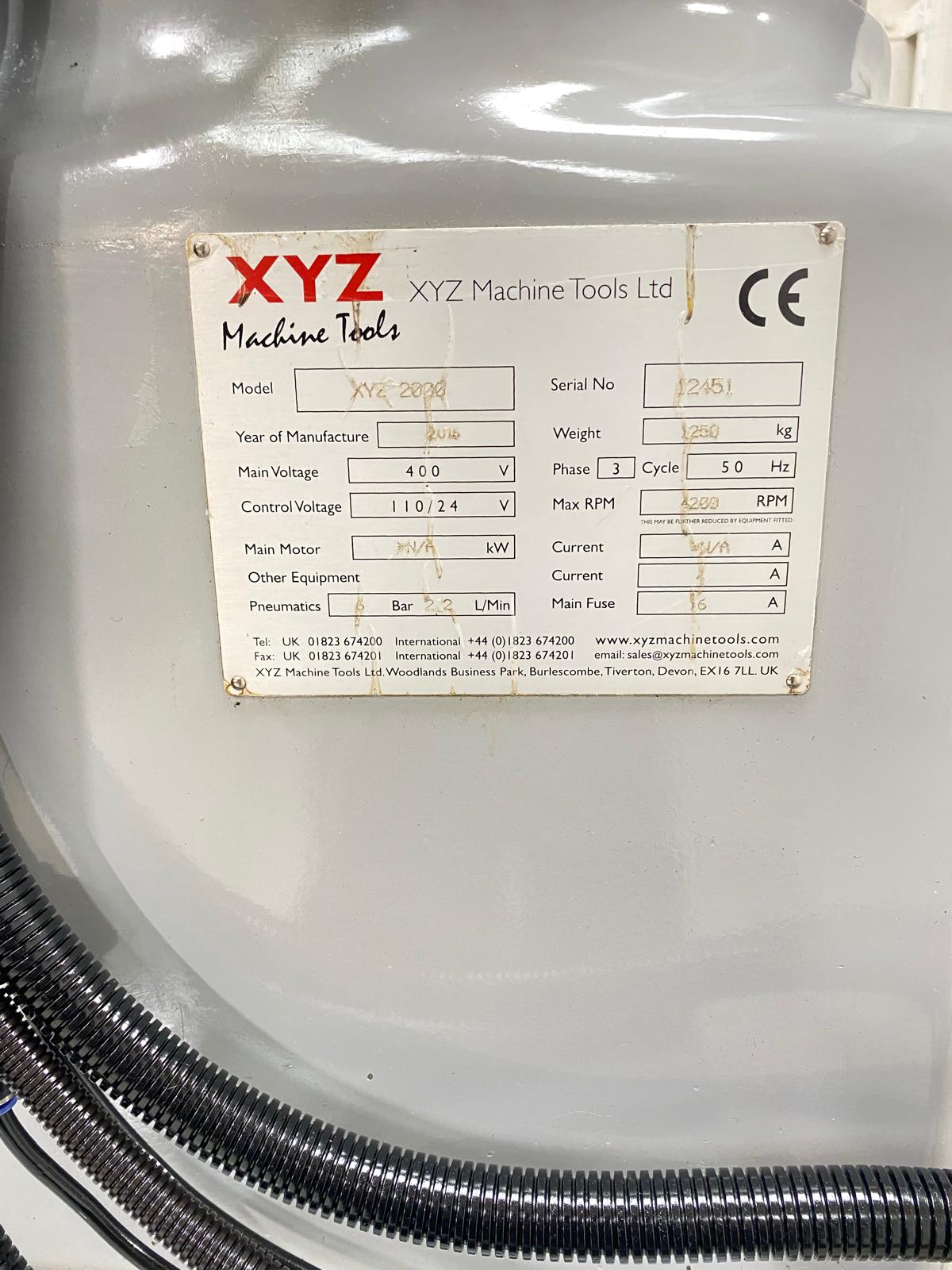 
                  
                    XYZ 2000 Turret Milling Machine (2015)
                  
                