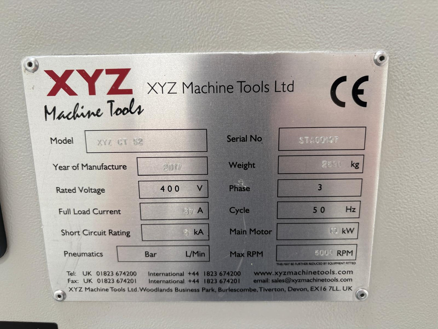 
                  
                    XYZ CT52 2 Axis CNC Lathe Box Ways Slides
                  
                