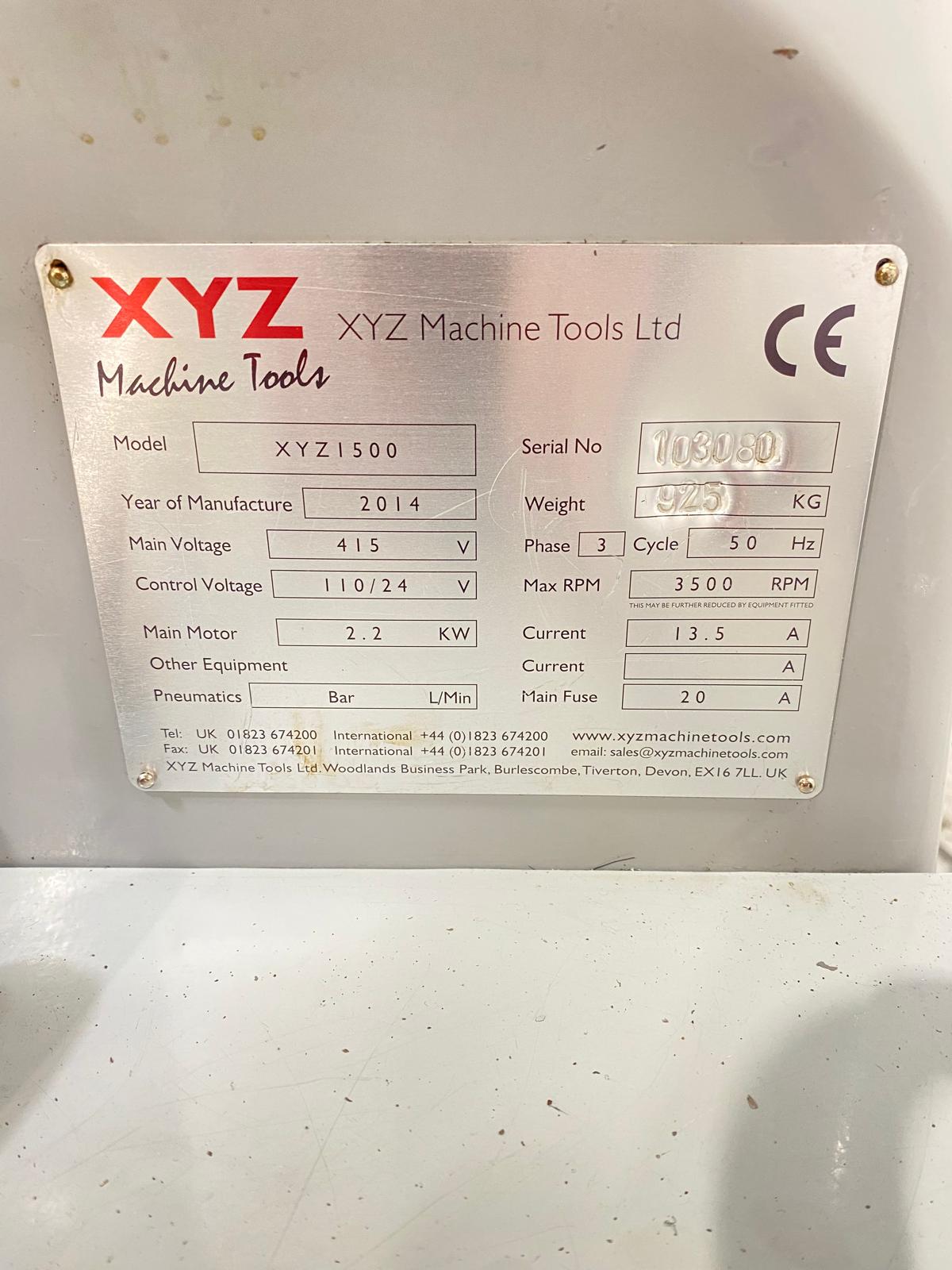 
                  
                    XYZ 1500 Turret Milling Machine Ex College
                  
                