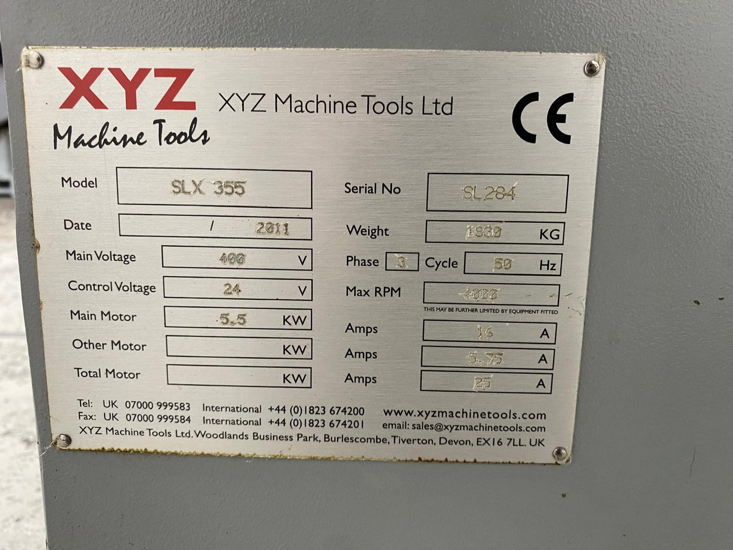 
                  
                    XYZ Proturn SLX 355 ProtoTRAK CNC Gap Bed Centre Lathe POA
                  
                
