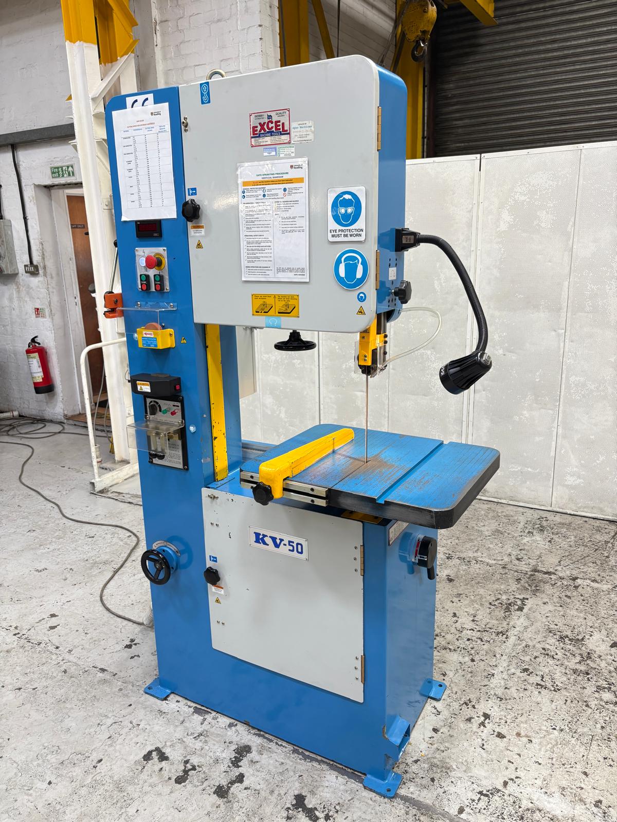 
                  
                    Excel KV-50 Heavy Duty Vertical Metal Cutting Bandsaw
                  
                
