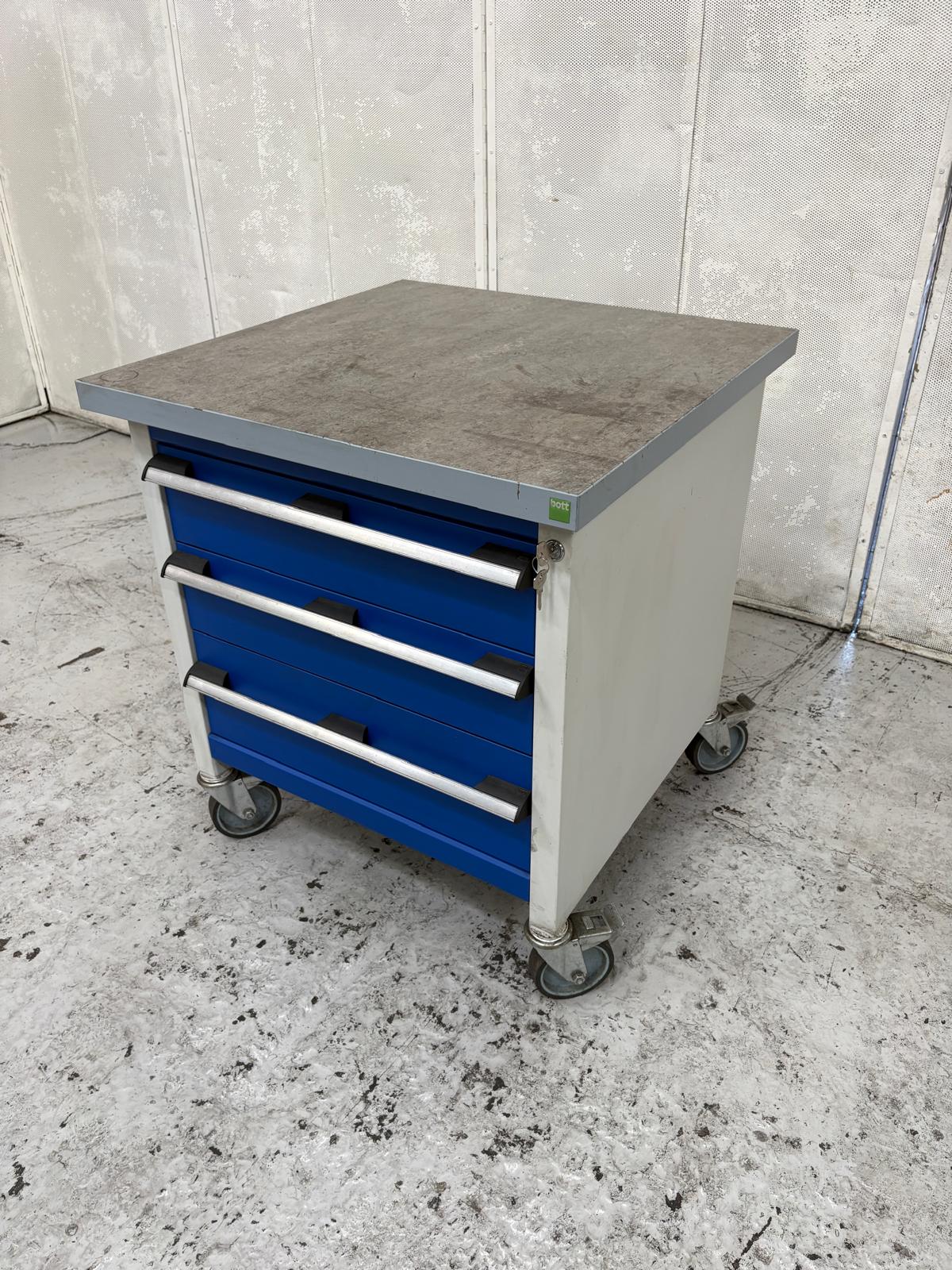
                  
                    Bott Mobile Storage Bench With 3 Drawers – 750mm
                  
                