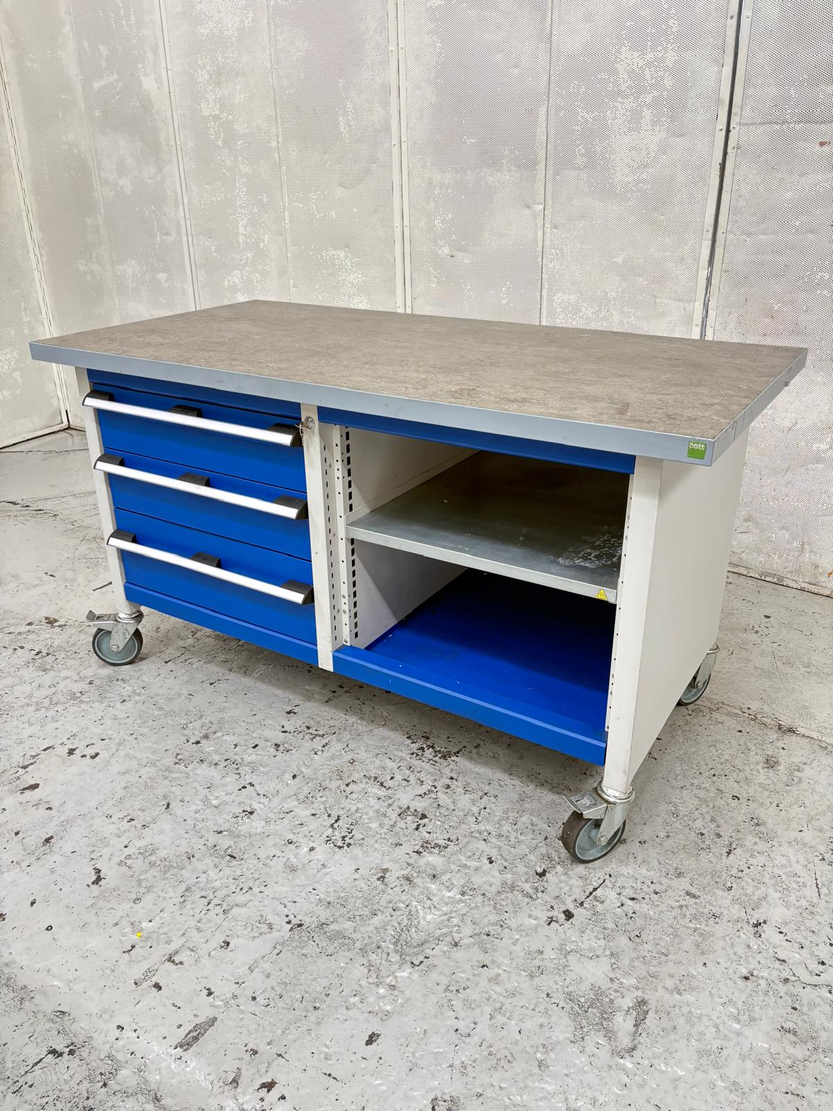 
                  
                    Bott Cubio Mobile Workbench With 3 Drawers & Open Section - 1500mm
                  
                