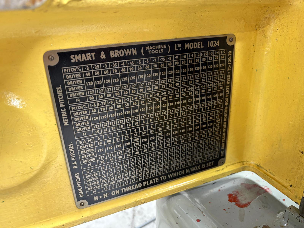 
                  
                    Smart & Brown 1024 Mk.2 VSL Vari Speed Drive Centre Lathe
                  
                
