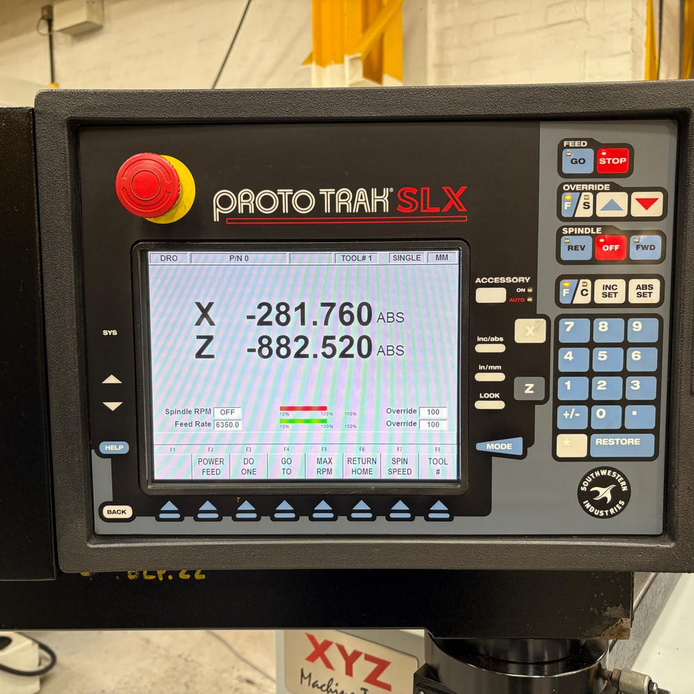 
                  
                    2014 XYZ Proturn SLX425 ProtoTRAK Control Gap Bed Centre Lathe
                  
                