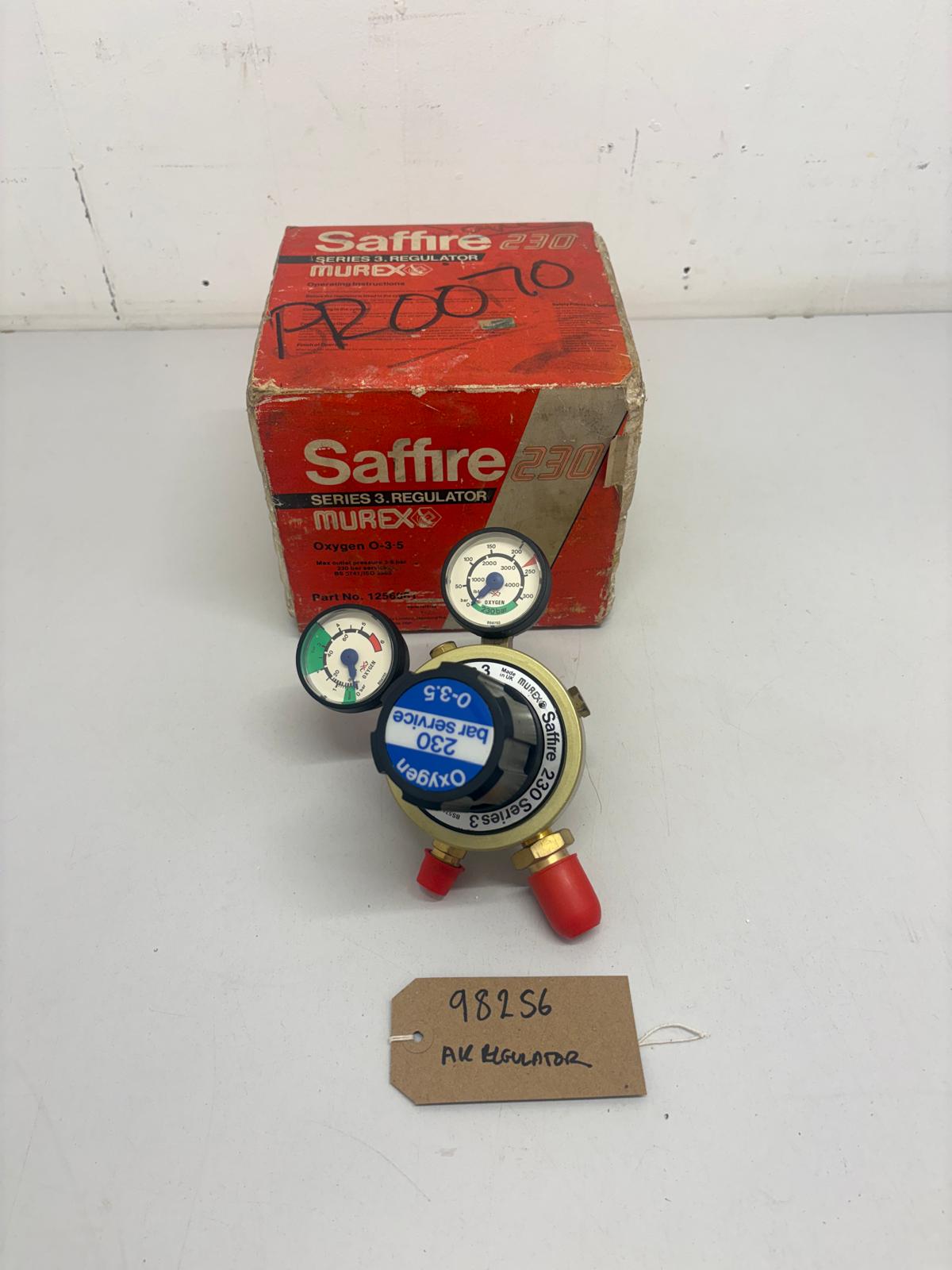
                  
                    OXYGEN REGULATOR Murex Saffire Series 3 FOR WELDING 230 0-3.5
                  
                