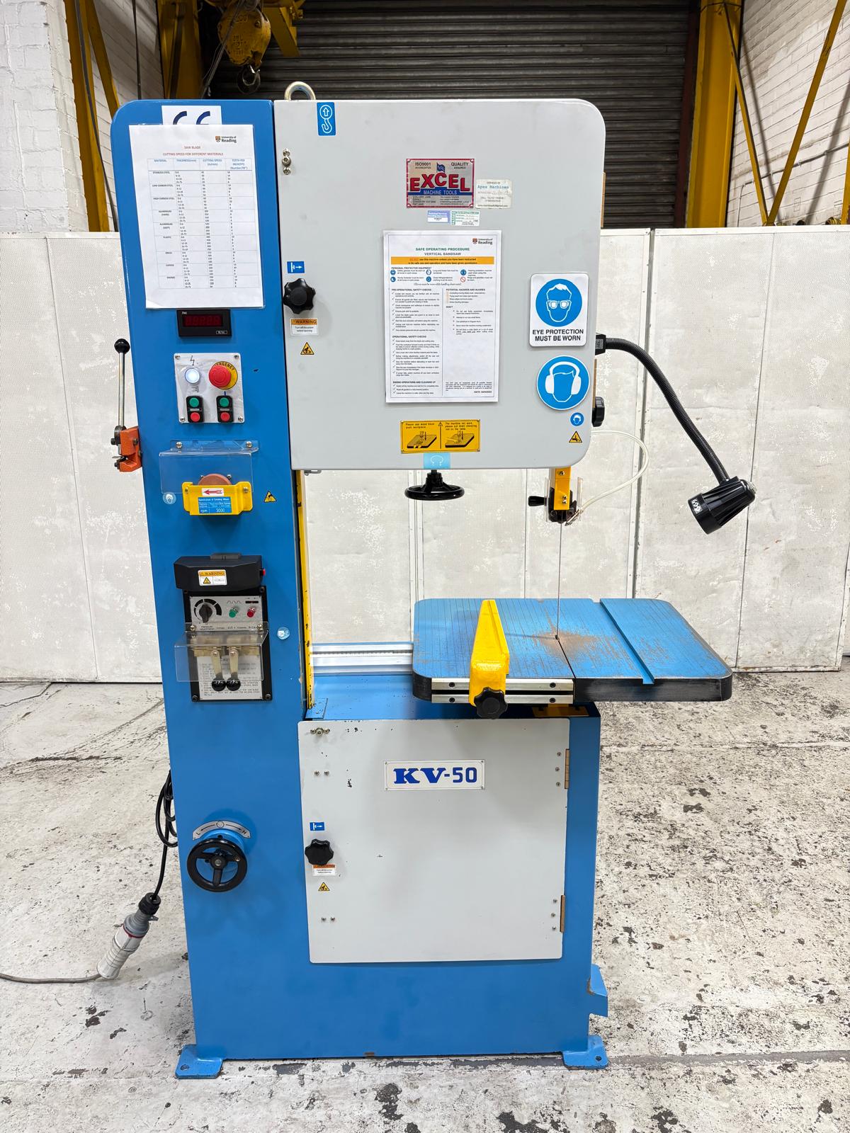 
                  
                    Excel KV-50 Heavy Duty Vertical Metal Cutting Bandsaw
                  
                