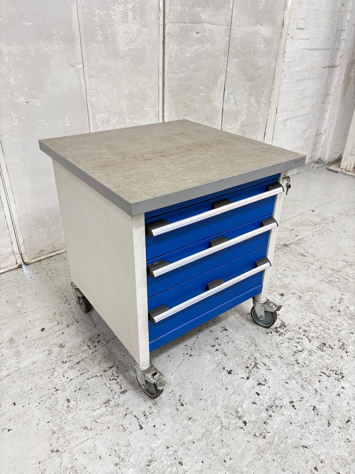 
                  
                    Bott Mobile Storage Bench With 3 Drawers – 750mm
                  
                