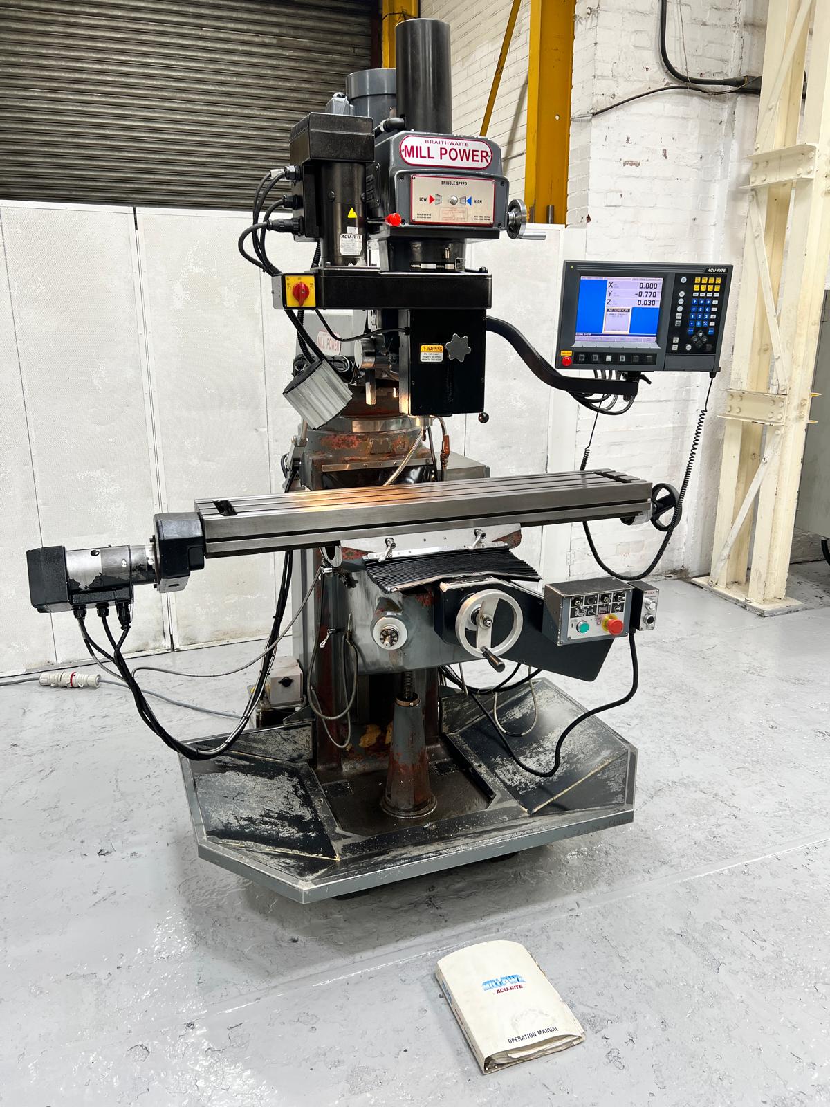 
                  
                    Braithwaite Millpower 3 Axis CNC Turret Milling Machine
                  
                