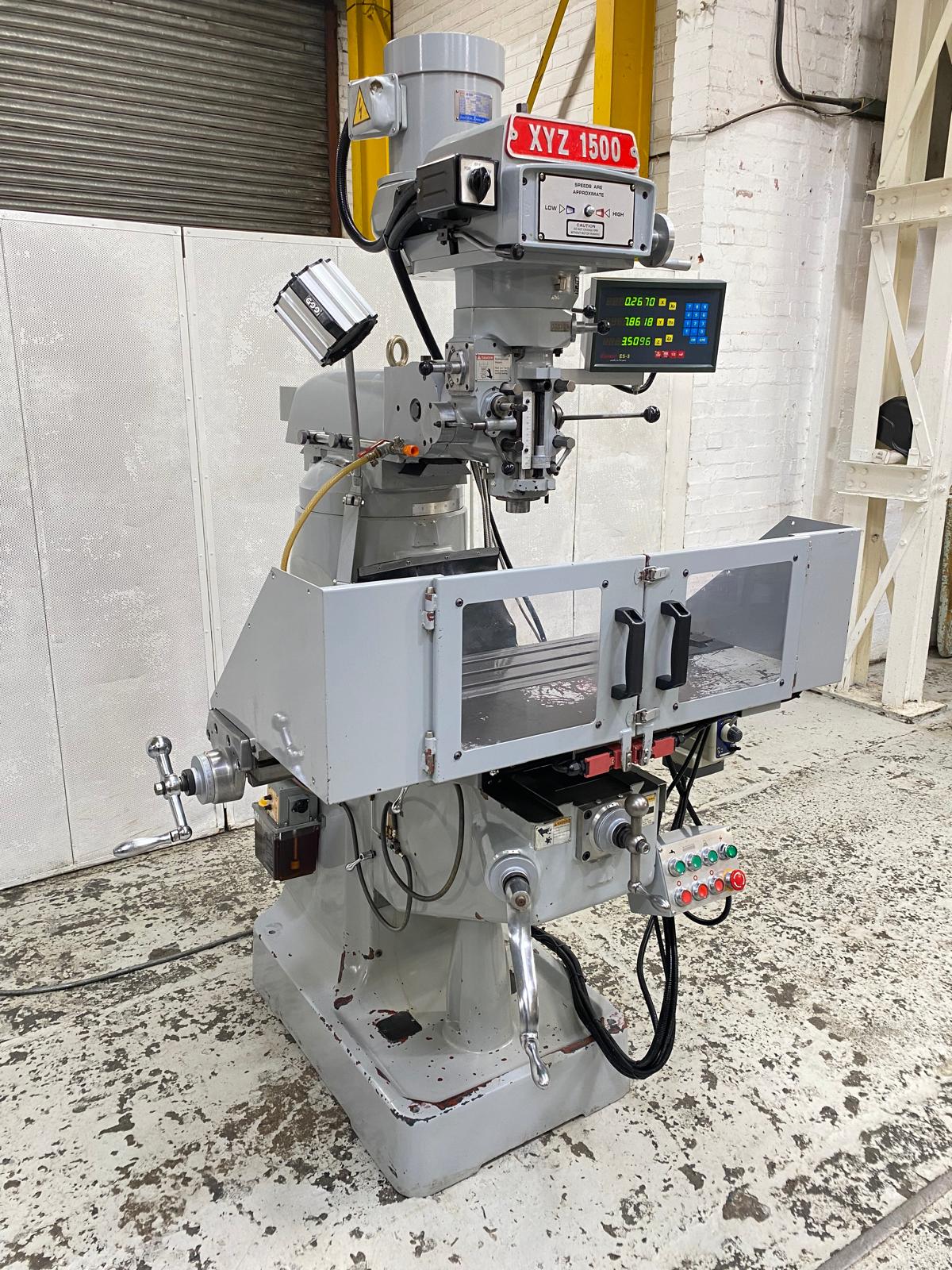 
                  
                    XYZ 1500 Turret Milling Machine Ex College
                  
                