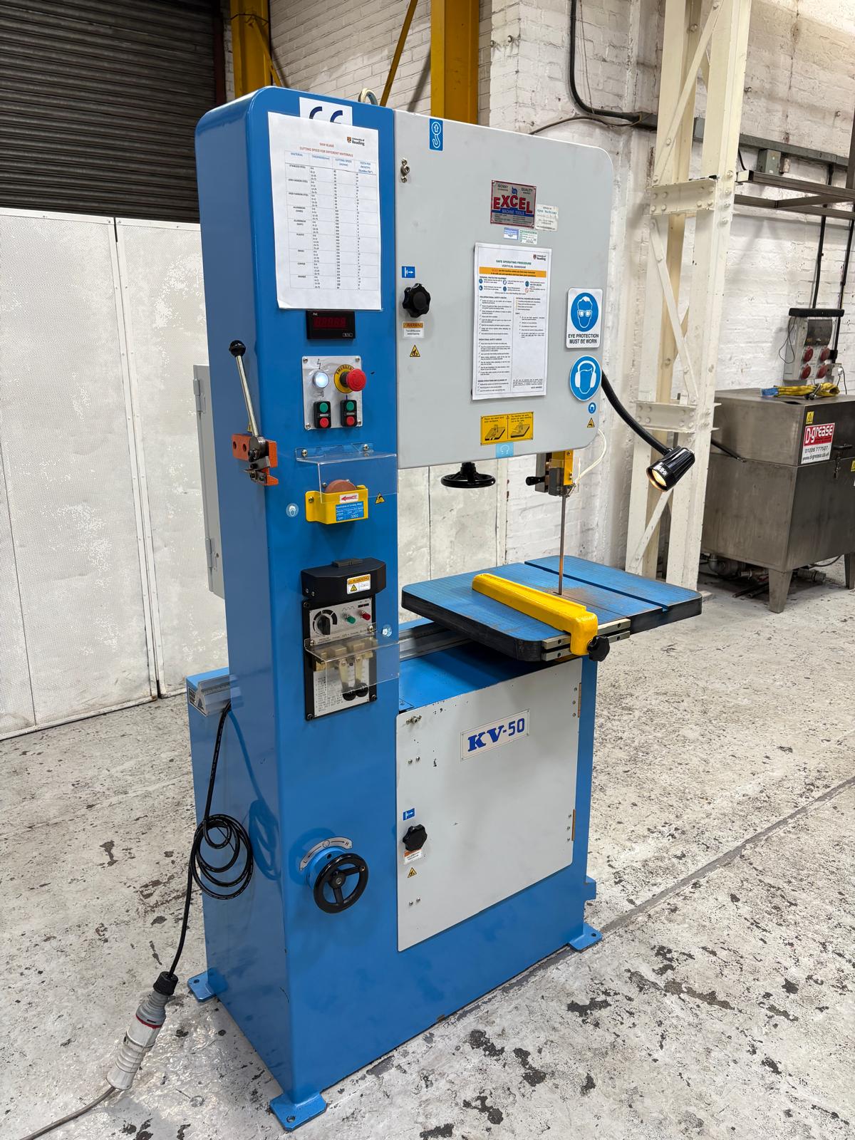 
                  
                    Excel KV-50 Heavy Duty Vertical Metal Cutting Bandsaw
                  
                