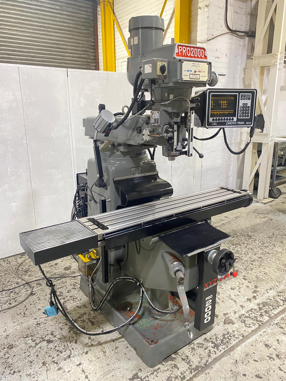 
                  
                    XYZ PRO2000 2 Axis ProtoTRAK Control Turret Milling Machine
                  
                