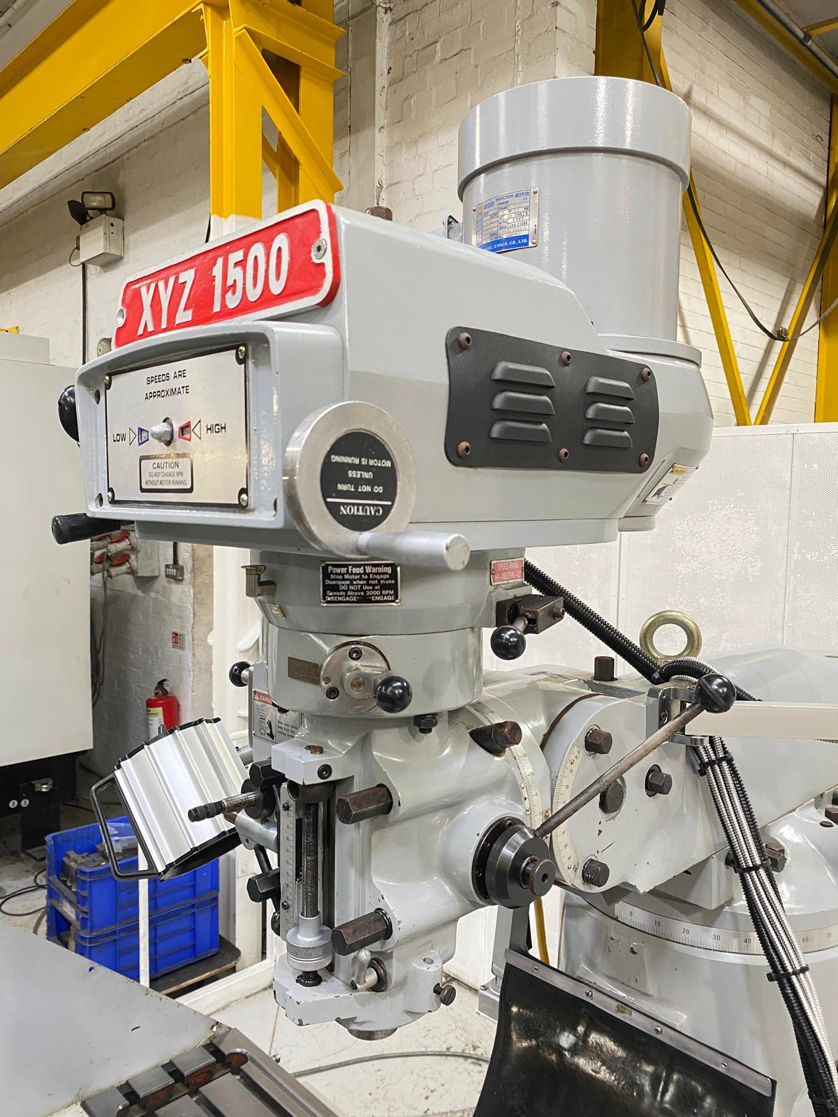 
                  
                    XYZ 1500 Turret Milling Machine Ex College
                  
                
