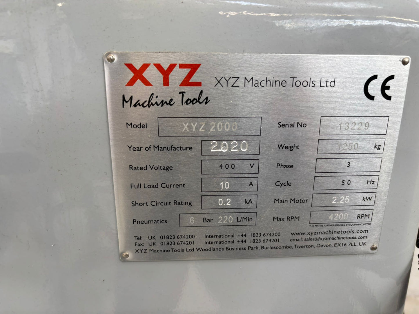 
                  
                    XYZ 2000 Turret Milling Machine (Ex College Superb Condition)
                  
                