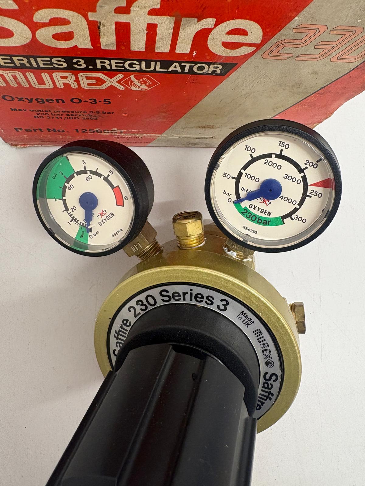 
                  
                    OXYGEN REGULATOR Murex Saffire Series 3 FOR WELDING 230 0-3.5
                  
                