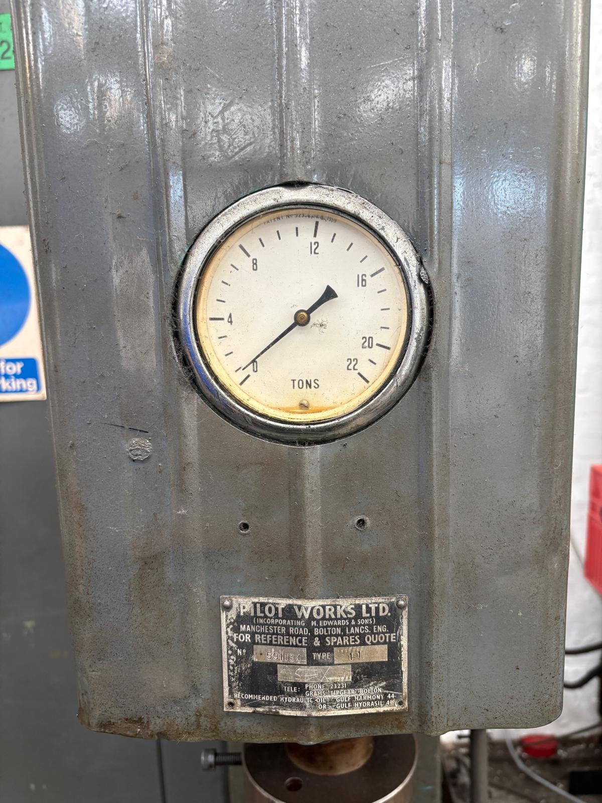 
                  
                    Pilot Works Ltd 22T Hydarulic C Frame Press
                  
                