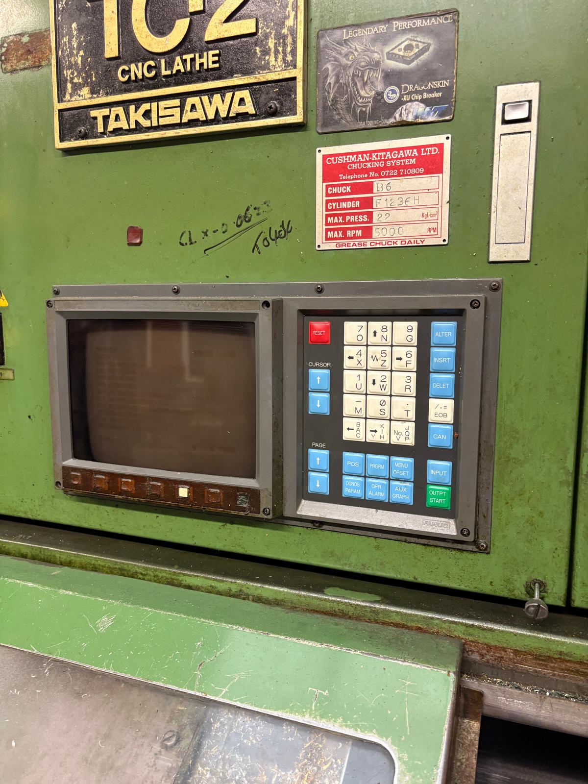 
                  
                    Takisawa TC2 FANUC OT CNC Lathe
                  
                