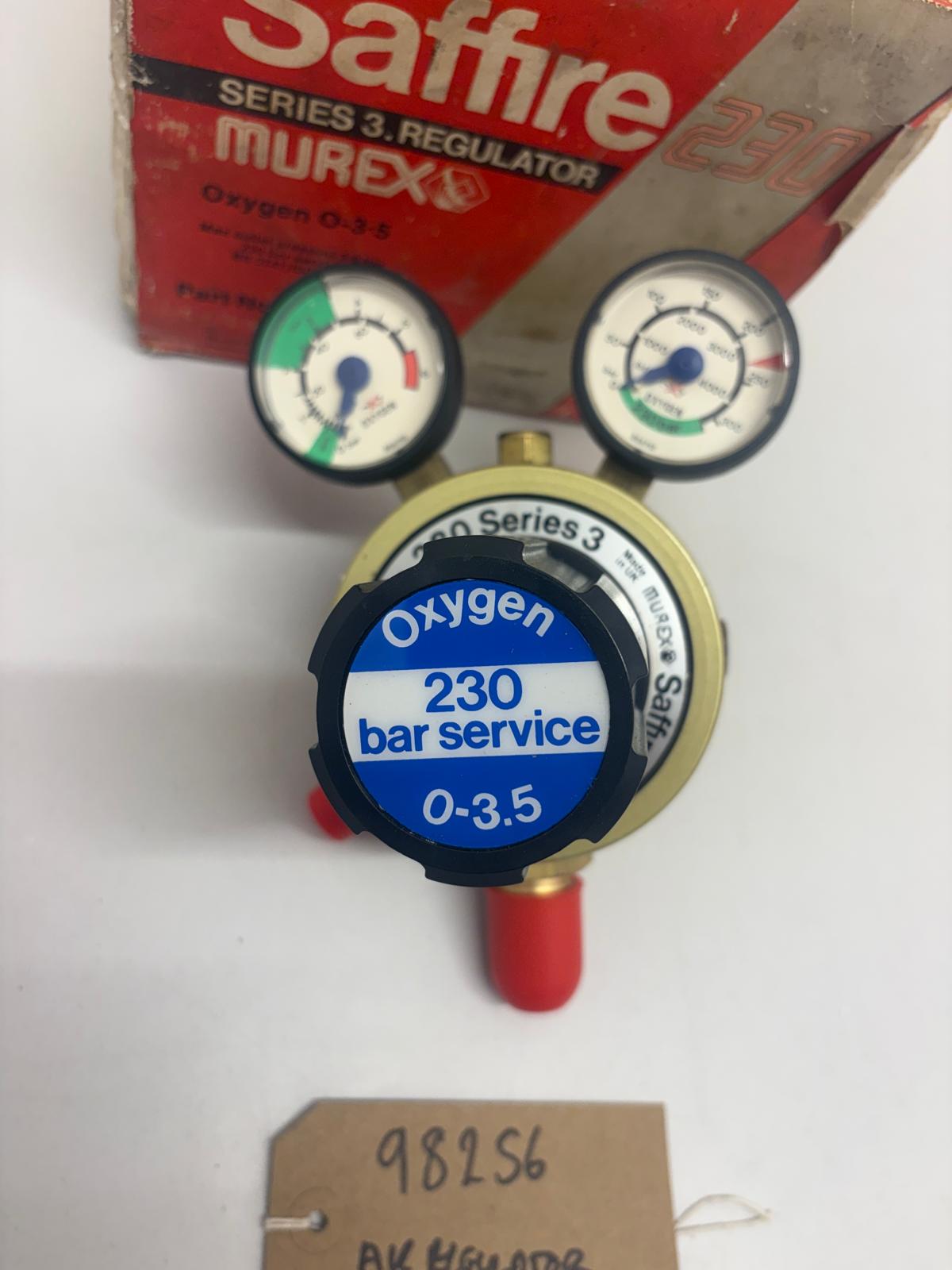 
                  
                    OXYGEN REGULATOR Murex Saffire Series 3 FOR WELDING 230 0-3.5
                  
                