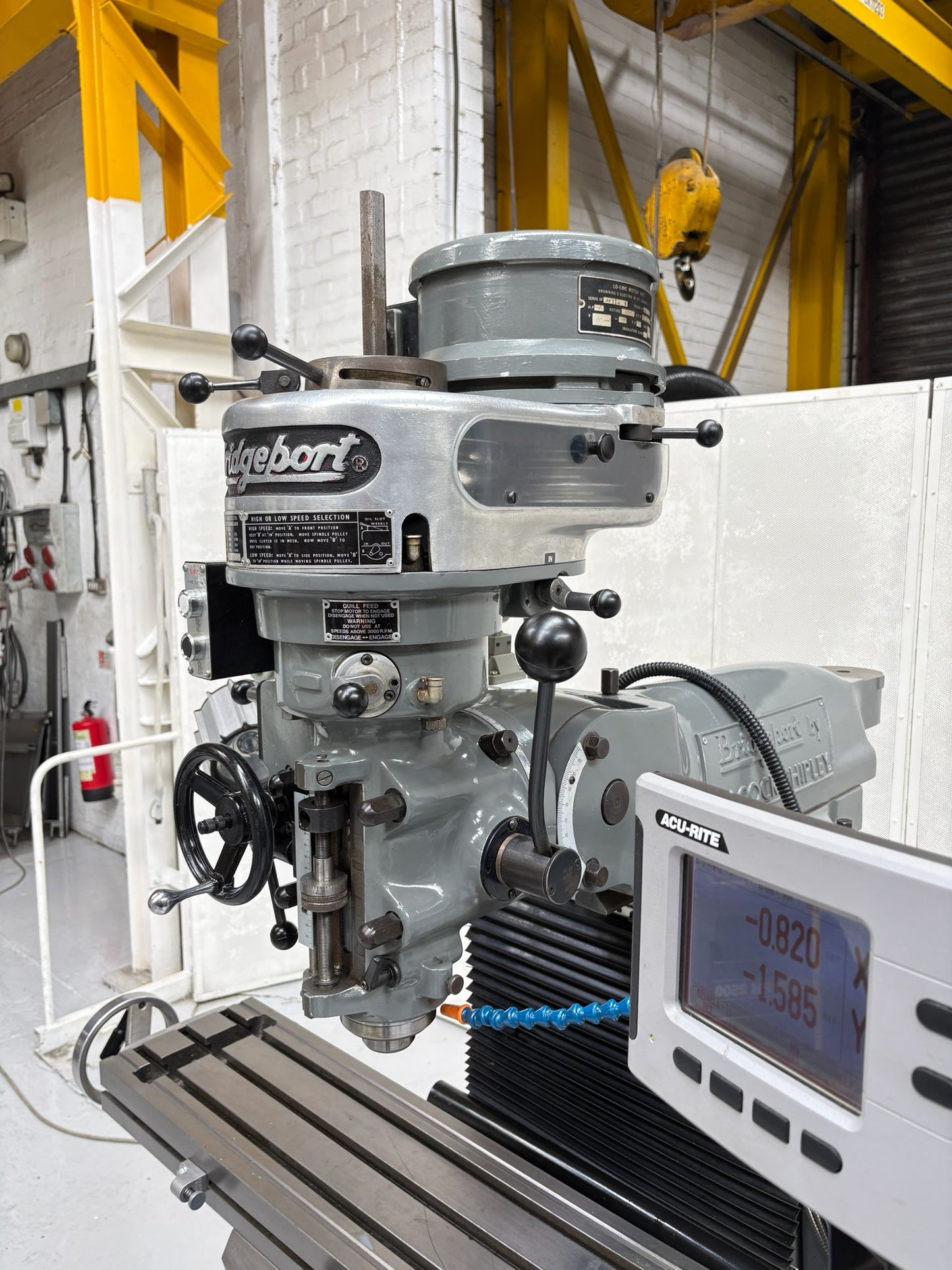 
                  
                    Bridgeport BRJ Turret Milling Machine (On Ballscrews) Rebuilt by Braithwaite 2014
                  
                