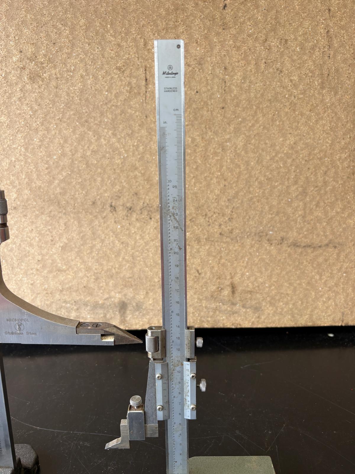 
                  
                    Set Of Height Gauges - 1 x Mitotoyo 12”/300ml, 1x Micropol 12”/300ml
                  
                