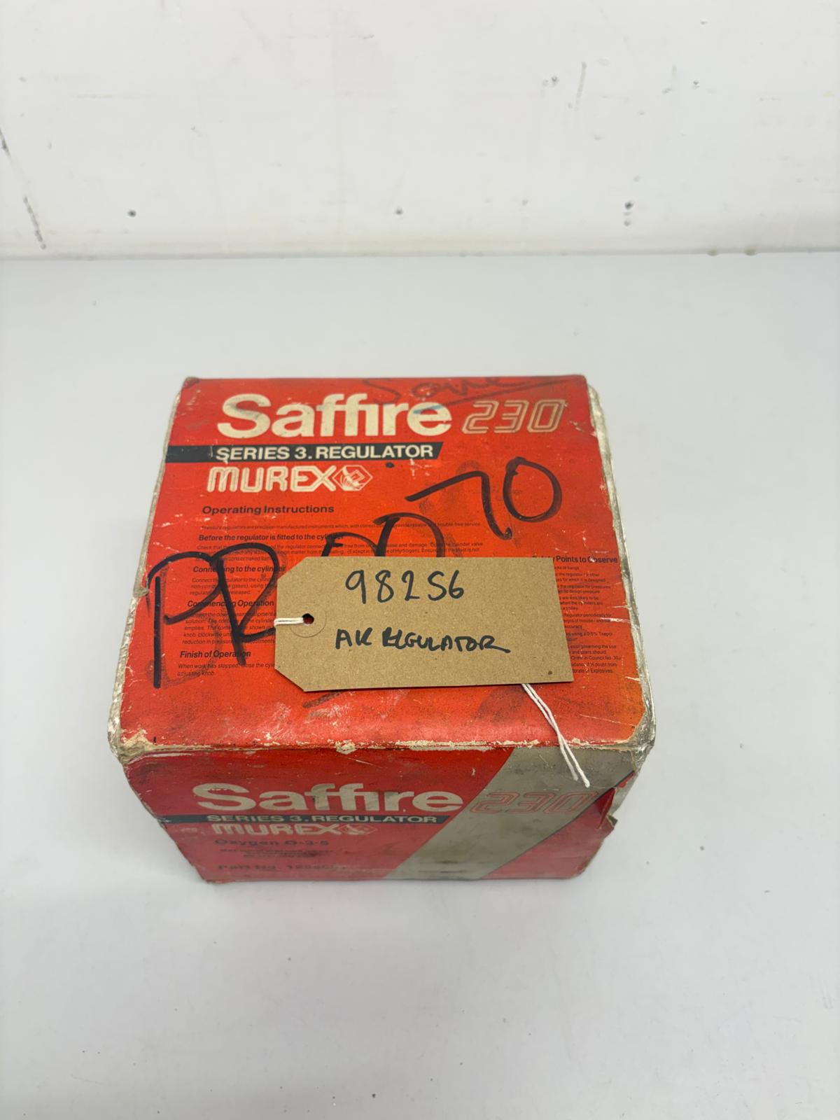 
                  
                    OXYGEN REGULATOR Murex Saffire Series 3 FOR WELDING 230 0-3.5
                  
                