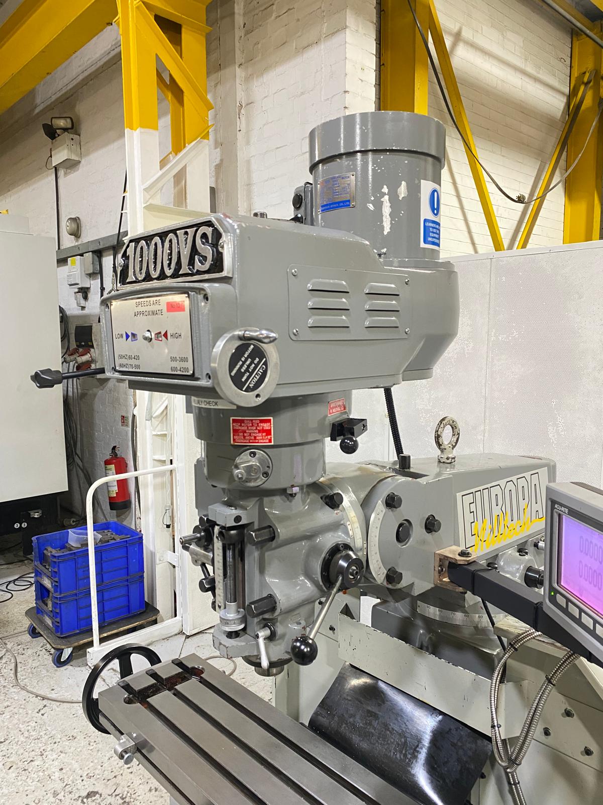 
                  
                    Europa Mill Tech 1000VS Turret Milling Machine
                  
                