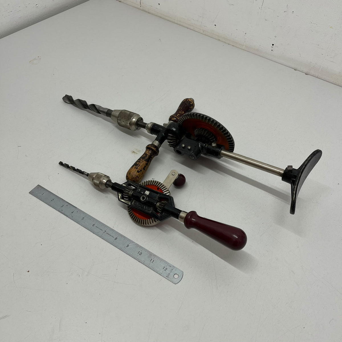 
                  
                    Set Of Two Vintage Hand Drills
                  
                