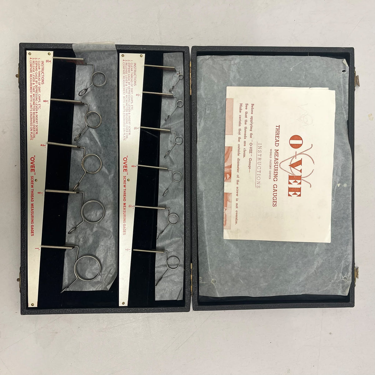 
                  
                    4x Sets Of Thread Measuring Gauges
                  
                
