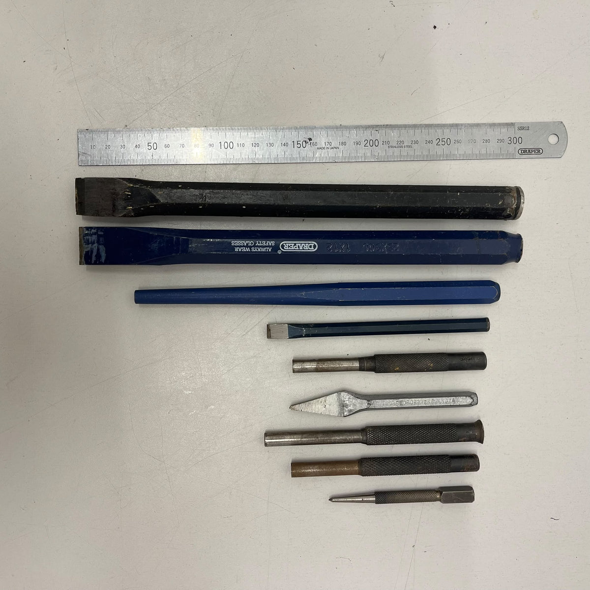 
                  
                    Job Lot of 9 Assorted Chisels & Punches
                  
                