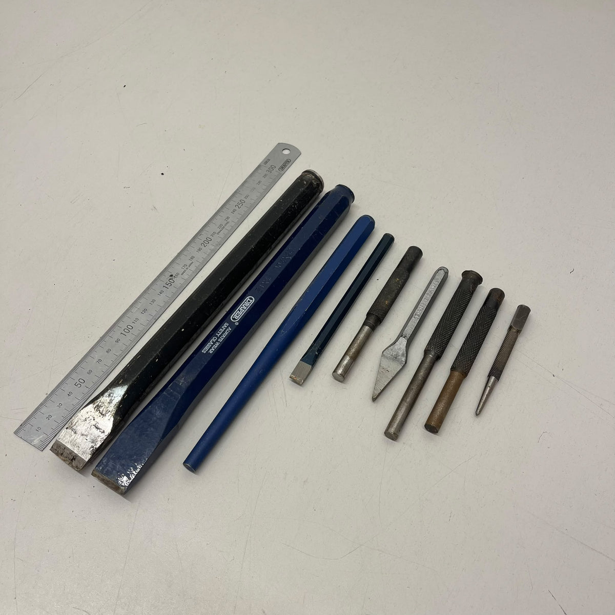 
                  
                    Job Lot of 9 Assorted Chisels & Punches
                  
                