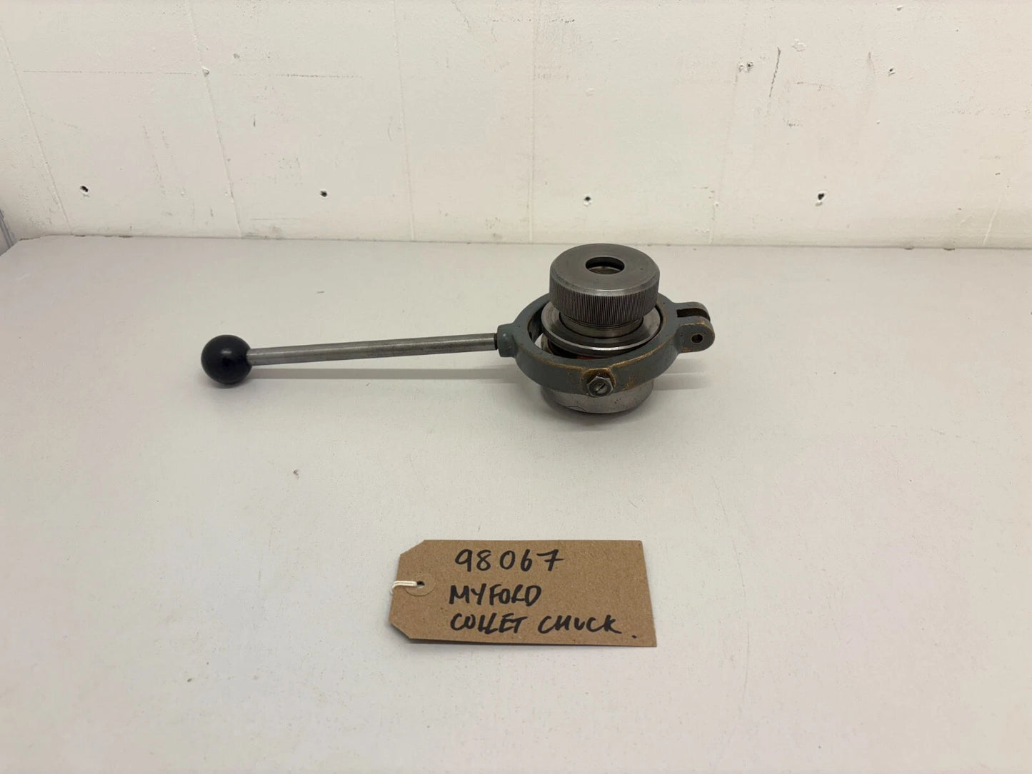 
                  
                    Myford lathe collet chuck leaver
                  
                